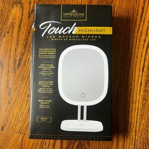 Impressions Vanity Touch Highlight LED Makeup Mirror - White